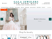 Tablet Screenshot of galajewelers.com